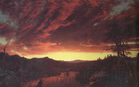 Frederick Edwin Church Twilight in the Wilderness (nn03) Norge oil painting art